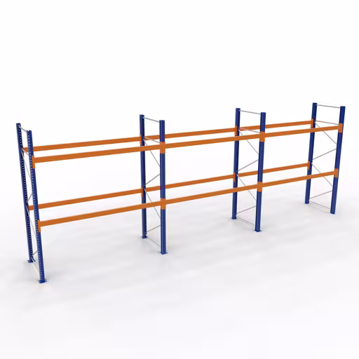 Figuur nr. 13 van het artikel palletstelling 3 velden van elk 2700 mm - 4000x1100mm, HxD, 18 spijlen (1500kg) uit de productgroep palletstellingen van Schulte Lagertechnik.