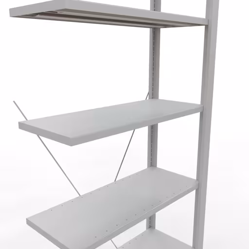 Afbeelding nr. 11 van het artikel, kantoorreksysteem MULTIplus85, 2300 x 750 x 300 mm, 7 planken, zonder aanslaglijst, lichtgrijs uit de productgroep kantoorrekken van Schulte Lagertechnik