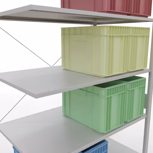 Productafbeelding nr. 8 van het artikel insteeksysteem opzetplank 3000x1300x800 mm, type 150 kg, lichtgrijs uit het insteeksysteem assortiment van Schulte Lagertechnik