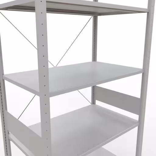 Figuur nr. 13 van het artikel basisrek, legplank-insteeksysteem MULTIplus85, 3000 x 1000 x 600 mm, 7 legborden, RAL 7035 lichtgrijs uit de productgroep insteeksysteem van het merk Schulte Lagertechnik.