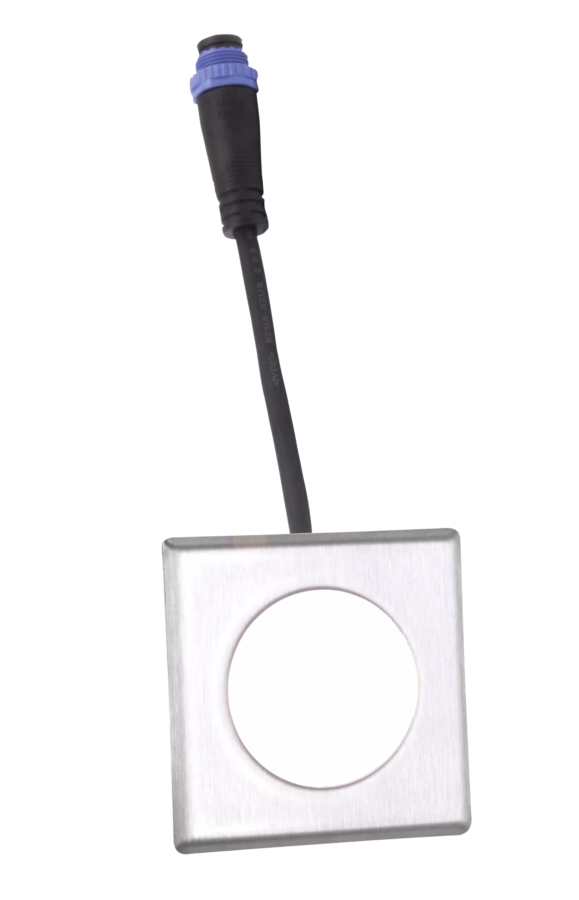 TerraLight enkele spot vierkant 60 x 60 mm, geborsteld V4A RVS, koud wit van Beko TerraLight enkele spot vierkant 60 x 60 mm, geborsteld roestvrij staal V4A, koud wit uit de categorie terrasverlichting met art.nr. 505 70 109