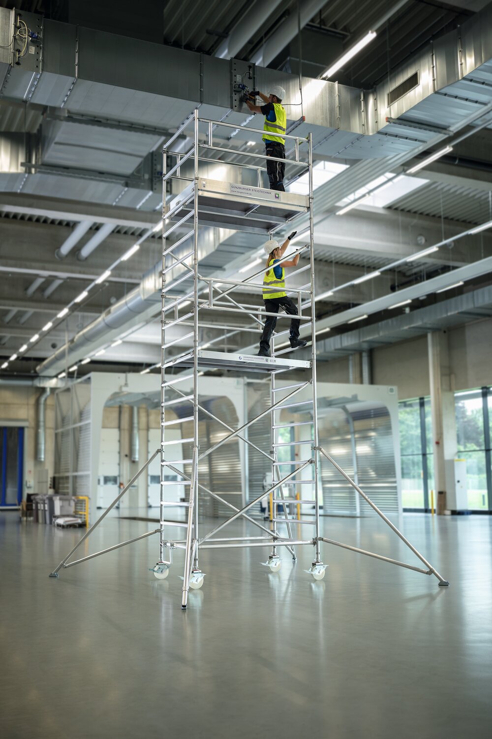 Milieubild 3816155 Munk rolsteiger 1,35 x 1,80 m met stabilisator & dubbel platform Platformhoogte 4,35 m