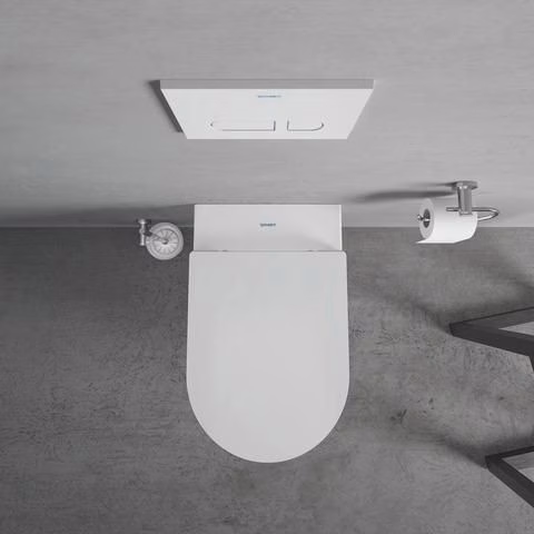 Duravit ME by Starck wandcloset, randloos, Durafix inbouwspoel, wit, inclusief closetzitting met soft-close mechanisme