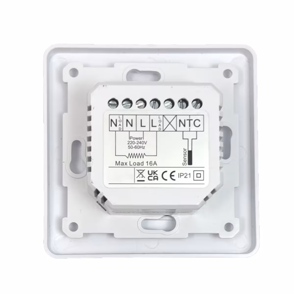 HoWaTech temperatuurregelaar WLAN Touch 750 wit | voor elektrische vloerverwarming | tuya app met het artikelnr. 906042 HoWaTech temperatuurregelaar WLAN Touch 750 wit | voor elektrische vloerverwarming | tuya app van HoWaTech uit de categorie vloerverwarming