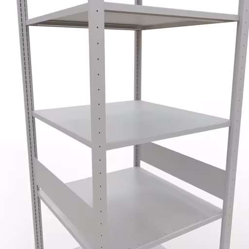 Basisplank, legbord, insteeksysteem MULTIplus150, 3000 x 750 x 800 mm (HxBxD), 7 legborden, lengtestangen, RAL 7035 lichtgrijs met artikelnr. 32682-75-LR Basisplank, legplank, insteeksysteem MULTIplus150, 3000 x 750 x 800 mm, 7 planken, lengtestangen, RAL 7035 lichtgrijs van Schulte Lagertechnik uit de categorie insteeksystemen