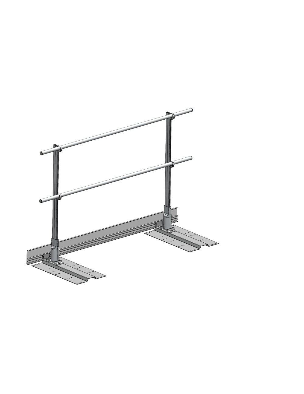 Munk zij-uitstapreling, metalen dakbedekking van Günzburger Steigtechnik Munk zij-uitgangsleuning, metalen dakbedekking, uit de categorie accessoires en reserveonderdelen voor toegangsuitrusting, artikelnummer 060968