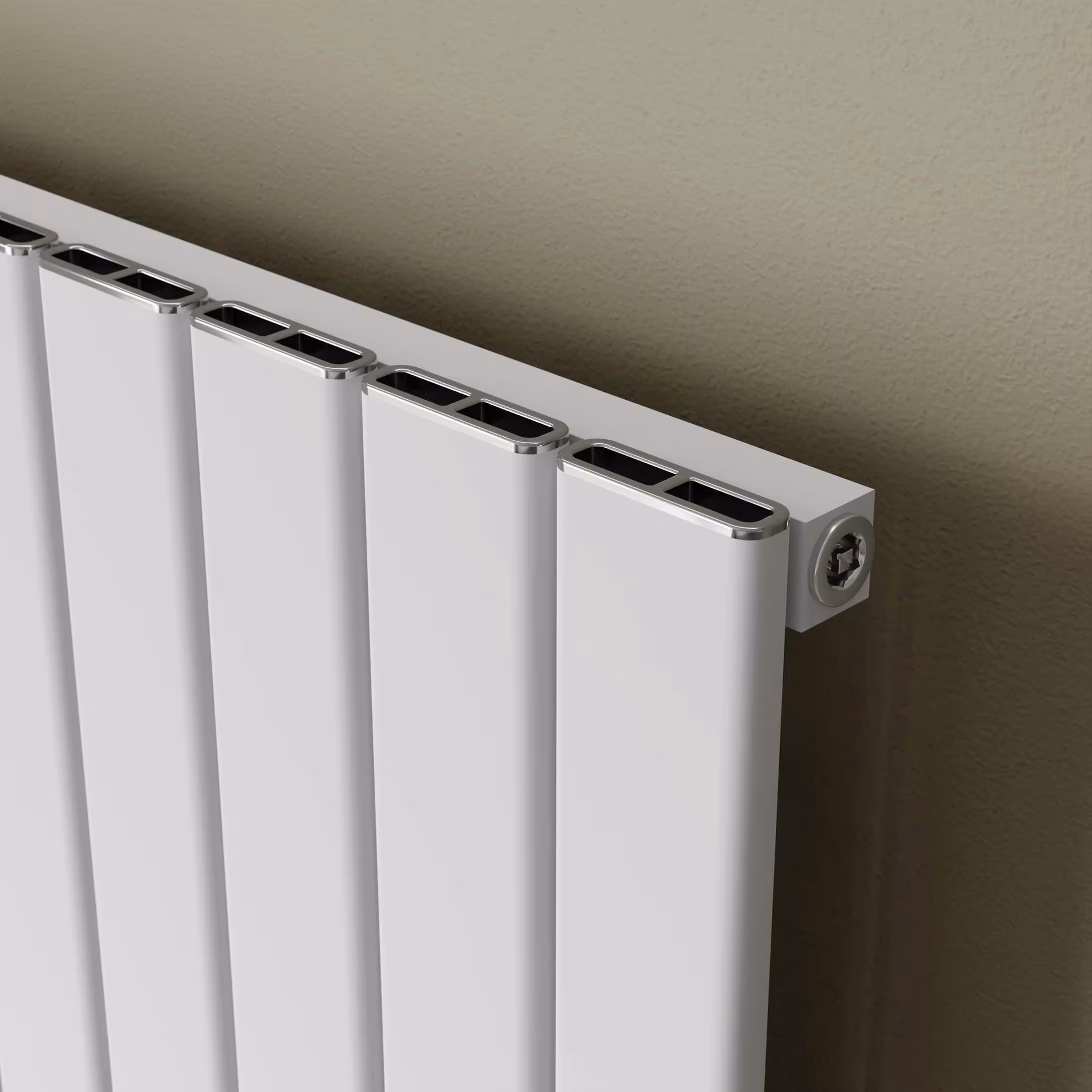 Aluminium radiator Levis 1800 mm x 555 mm 1097 watt middenaansluiting witte structuur van het merk Ximax uit de categorie radiator