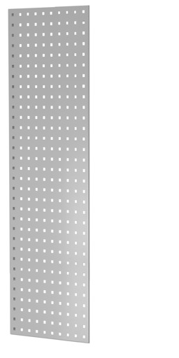 Extra afbeelding van het artikel geperforeerde plaat zijpaneel, 90 x 1250 x 400 mm (H x D), RAL 7035 lichtgrijs vanaf accessoires