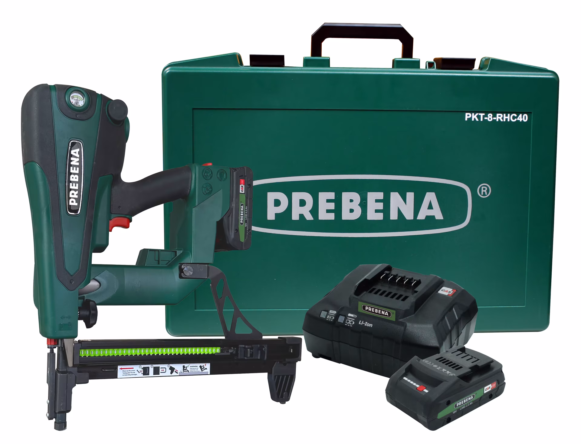 Andere weergave van het artikel Hybride spijkermachine voor staal-betonspijkers type RHC van 15-40 mm inclusief accu en laadstation PKT-8-RHC40 Een andere weergave van het artikel Hybride spijkermachine voor staal-betonspijkers type RHC van 15-40 mm inclusief accu en laadstation PKT-8-RHC40 uit de categorie Accu & Elektrische Machines