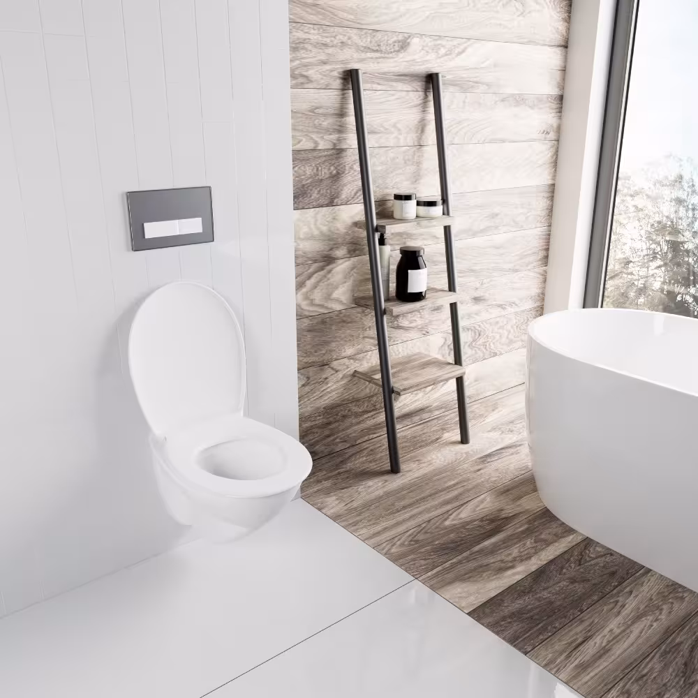 Figuur nr. 9 van artikel toiletbril C290 wit ovaal met softclose-mechanisme - de klassieker uit de productgroep badkamerkeramiek van het merk LUVETT