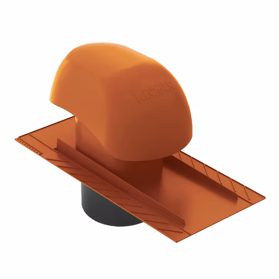 Venduct ventilatieset aansluiting op DN 160 voor leisteen en beverrood van Klöber Venduct ventilatieset, steile dakdoorgangen, artikelnr. KE0563-3-0100