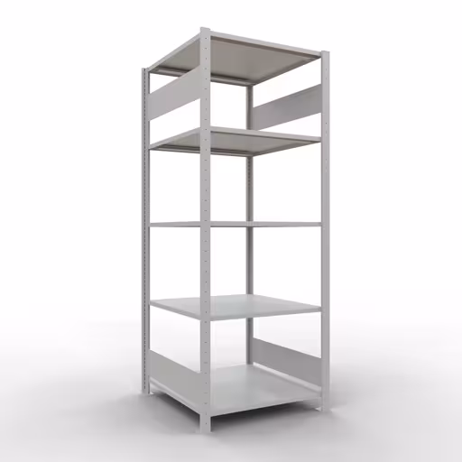 Productafbeelding nr. 15 van het artikel basisplank, legplank, insteeksysteem MULTIplus150, 2000 x 750 x 800 mm, 5 legborden, RAL 7035 lichtgrijs uit het insteeksysteem-assortiment van Schulte Lagertechnik