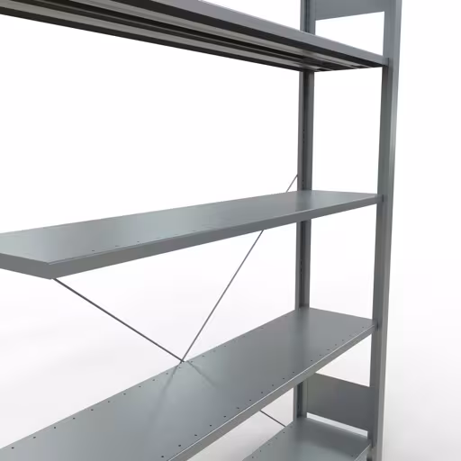 Afbeelding nr. 12 van het artikel, kantoorrekken, insteeksysteem MULTIplus85, 1800 x 1300 x 300 mm, 5 legborden, verzinkt, zonder aanslaglijst uit de productgroep kantoorrekken van Schulte Lagertechnik