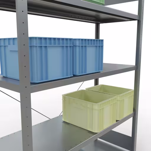 Productafbeelding nr. 13 van het artikel insteeksysteem basisplank 2000x1300x500 mm, type 250 kg, verzinkt Figuur nr. 13 van het artikel insteeksysteem basisplank 2000x1300x500 mm, type 250 kg, verzinkt uit de insteeksysteem productgroep van Schulte Lagertechnik