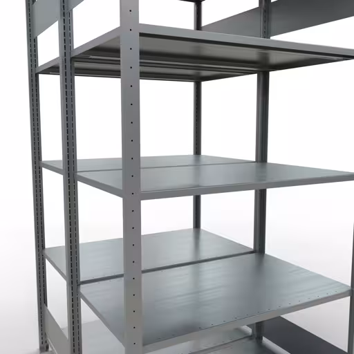 Figuur nr. 9 van het artikel basisplank, dubbele plank, plankinsteeksysteem MULTIplus150, 2000 x 1000 x (2x600) mm, 2x5 planken, verzinkt uit de productgroep schappenplanken van Schulte Lagertechnik.