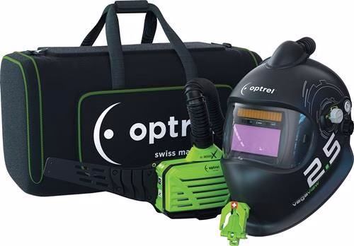Vegaview 2.5 lashelm met aangedreven luchtfilter 90x110mm OPTREL van het merk Optrel Vegaview 2.5 lashelm met aangedreven luchtfilter 90x110mm OPTREL uit de categorie beschermingshelmen en -vizieren met artikelnummer 4000370227