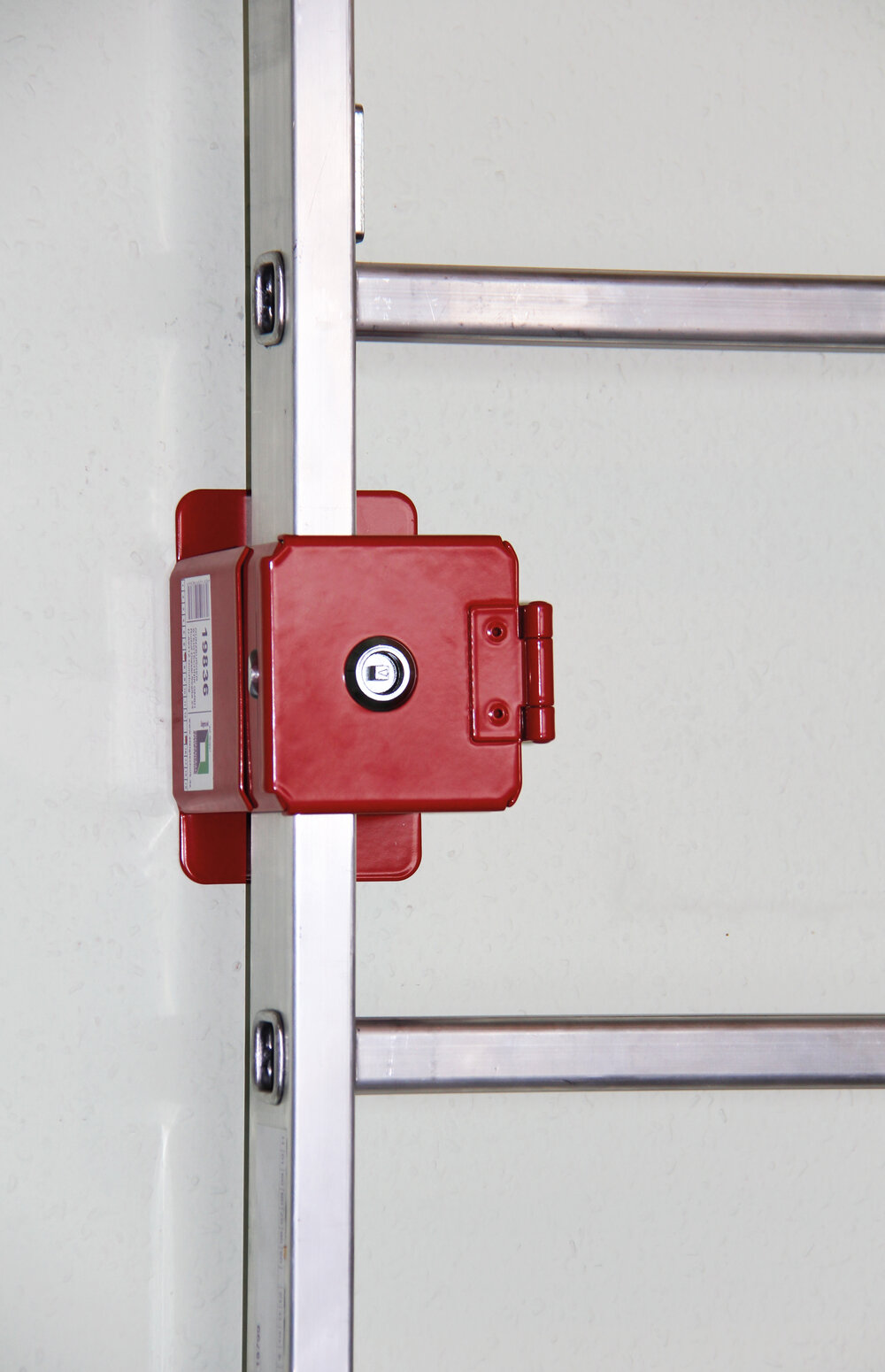 Produktbild Detailansicht 2178698 Munk ladderhouder poedercoating RAL 3000 Hoofdsleutel