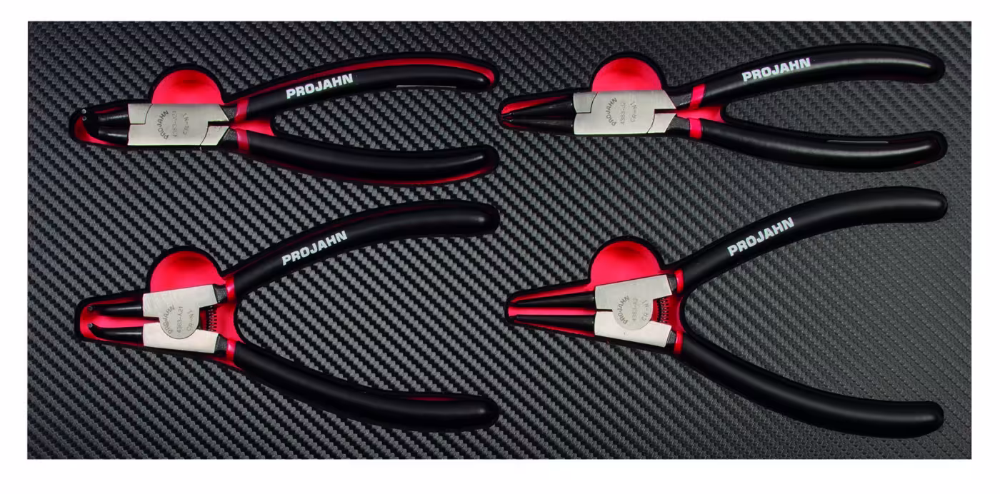 Borgringtang inzetstuk 4 stuks van PROJAHN Inzet voor borgringtangen, organisatiesystemen & werkplaatswagens, art.nr. 5999-091