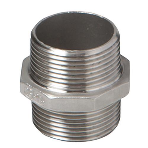 Atusa RVS dubbele nippel AG-AG nr. 280 (AISI 316) / PN16, RVS schroefdraadfittingen