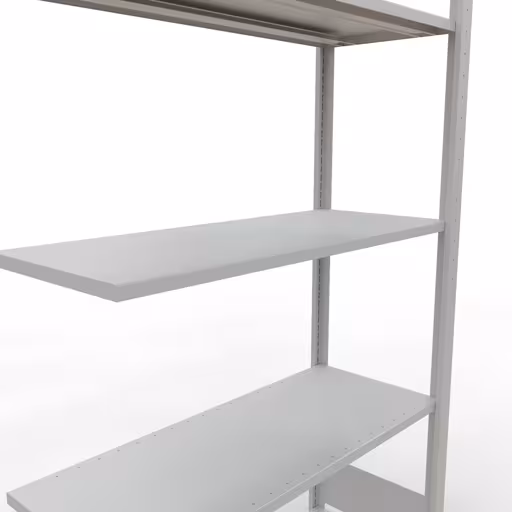 Figuur nr. 13 van het artikel aanbouwrekken, legbordstellingen, insteeksysteem MULTIplus85, 2000 x 1000 x 400 mm, 5 legborden, RAL 7035 lichtgrijs uit de productgroep insteeksysteem van het merk Schulte Lagertechnik.