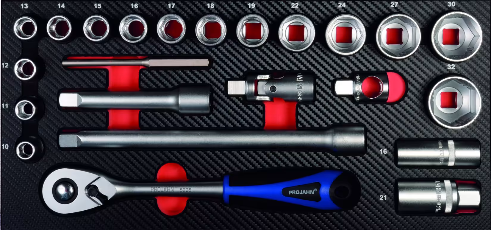 Insert Xi-on dopsleutel-inzetstukken metrisch 12,5, dopsleutelsets & losse onderdelen, art.nr. 5999-531