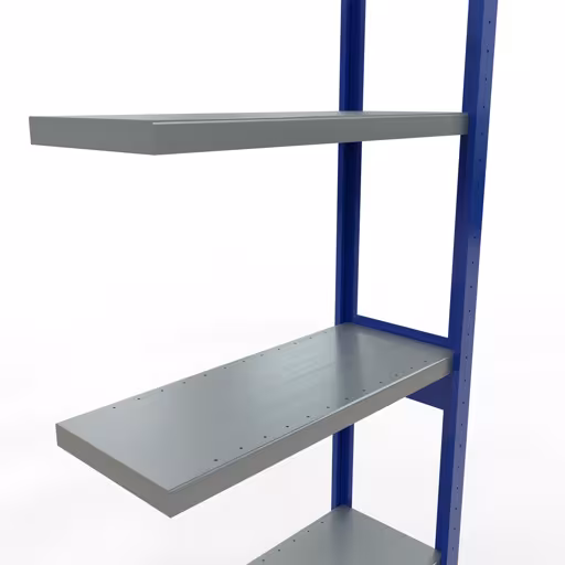 Afbeelding nr. 14 van het artikel aanbouwrekken, stellingrekken, insteeksysteem MULTIplus250, 2500 x 750 x 300 mm, 6 legborden, lengtestangen, RAL 5010 gentiaanblauw/verzinkt/verzinkt uit de productgroep insteeksysteem van Schulte Lagertechnik