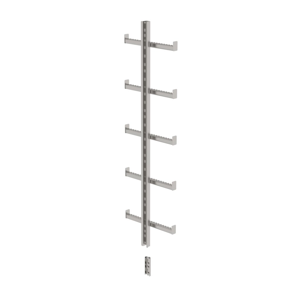 Munk enkelrailladder, roestvrij staal V4A (1.4571), 1400 mm, van Günzburger Steigtechnik Munk ladder met één poot, roestvrij staal V4A (1.4571), uit de categorie ladders met één poot met artikelnummer 077553