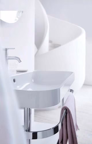 Detailbild 4048013 Duravit C.1 monoknop wastafelmengkraan M zonder bedieningshendel, chroom Hansgrohe