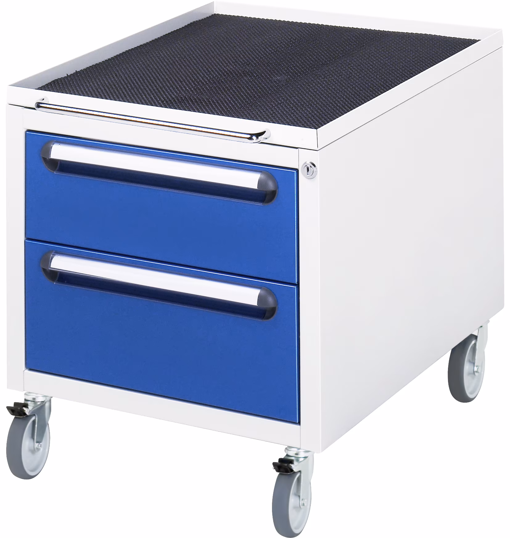 Rolcontainer met 2 laden, B480xD600xH540mm, RAL7035/RAL5010 van Rau Rolcontainerladen uit de categorie Bedrijfsinrichting met artikelnummer E-US-2-2A-M.11