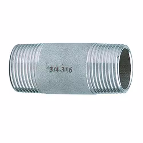 RVS buis dubbele nippel nr. 530 1/2 inch lengte 60mm uit de categorie RVS schroefdraadfittingen met de GTIN 8432388166467 Atusa RVS pijp dubbele nippel. Nr. 530 van het merk Atusa uit de categorie RVS schroefdraadfittingen