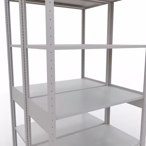 Andere weergave van het artikel basisplank, dubbele plank, legplank-insteeksysteem MULTIplus150, 2500 x 1000 x (2x500) mm, 2x6 legborden, RAL 7035 lichtgrijs uit de categorie legborden