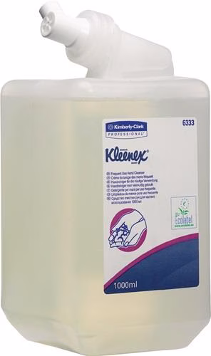 Zeepcrème 6333 1l voor dispenser 9000 474 121 mild, transparant KLEENEX van het merk Kleenex KLEENEX 6333 1l milde, transparante zeepcrème voor dispenser 9000 474 121 uit de categorie Handen en Huid, Reiniging en Bescherming met artikelnummer 9000474133
