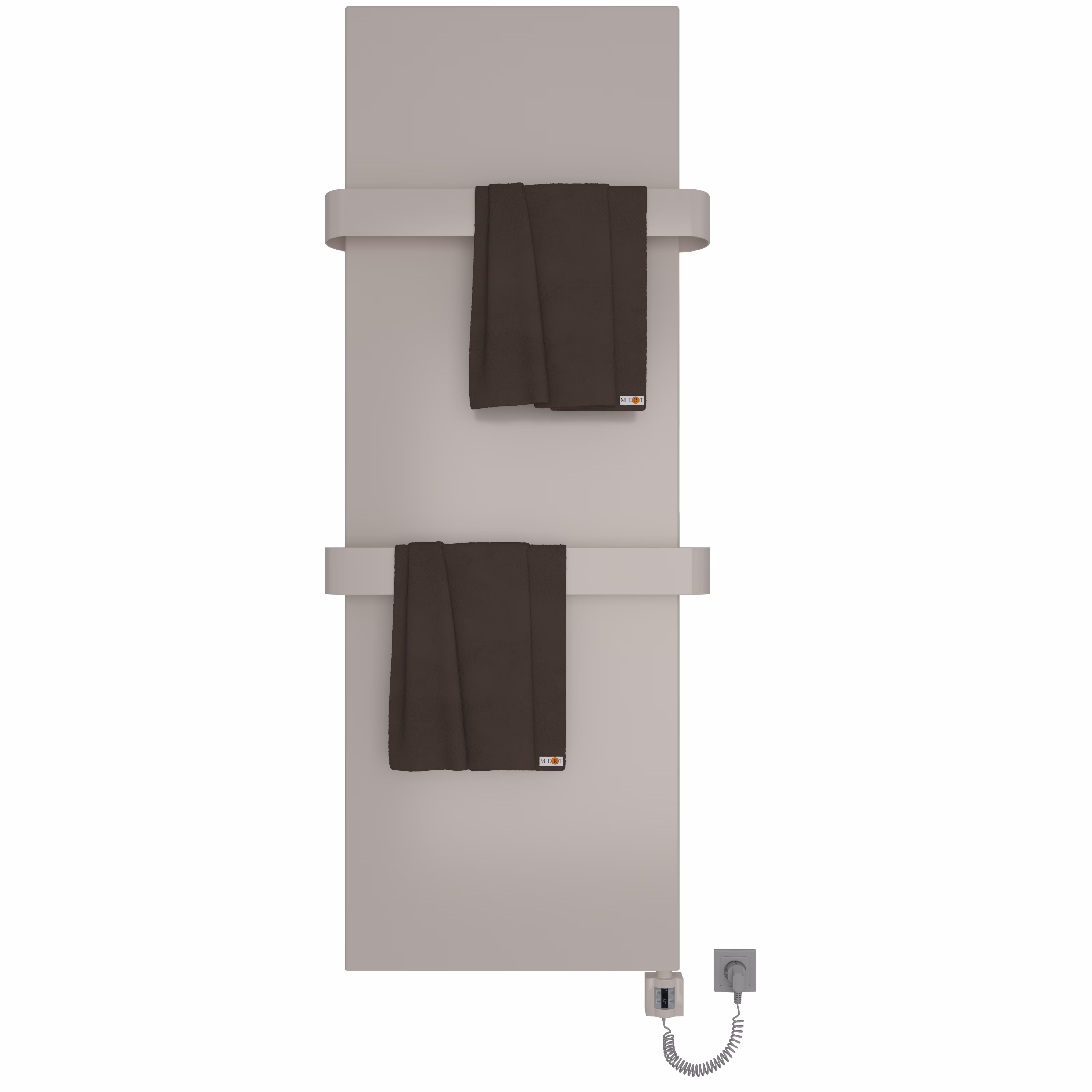 MERT Design Afdekking - Afdekking voor oude badkamerradiatoren van 500x1200 mm, wit