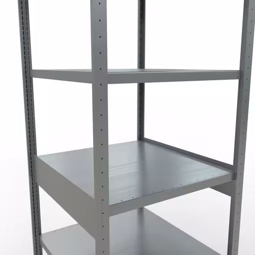 Figuur nr. 12 van het artikel basisrek, legbord, insteeksysteem MULTIplus250, 2500 x 750 x 800 mm, 6 legborden, lengtestangen, verzinkt uit de insteeksysteem productgroep van Schulte Lagertechnik.