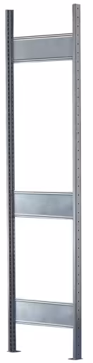 MULTIplus T-profiel frame 2500x400 mm, verzinkt, 3 dieptestaven, ongemonteerd door Schulte Lagertechnik MULTIplus T-profielframe 2500x400 mm, verzinkt, 3 dieptelatten, ongemonteerd, accessoires, art.nr. 12875