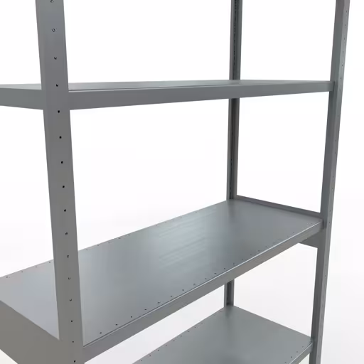 Figuur nr. 13 van het artikel basisrek, legbord, insteeksysteem MULTIplus250, 3000 x 1300 x 500 mm, 7 legborden, lengtestangen, verzinkt uit de insteeksysteem productgroep van Schulte Lagertechnik.