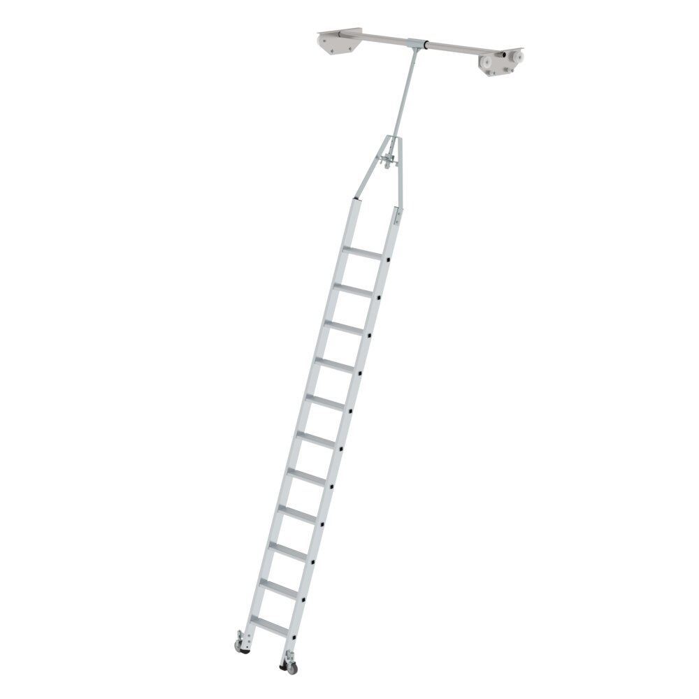 Munk draaibare trapladder voor dubbele stellingen, uit de categorie "Schappenladders" met artikelnummer 044511