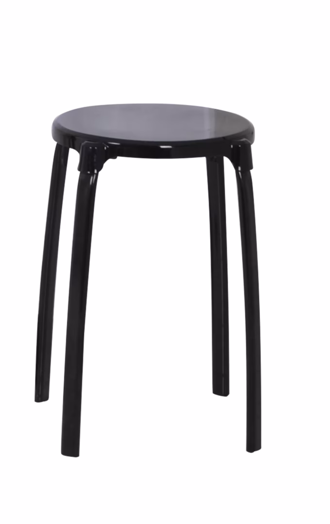 Badkamerkruk Max, zwart uit de categorie krukken, stoelen, krukken met de GTIN 4006956105017 Badkamerkruk Max, zwart van het merk Ridder uit het assortiment badkamerinrichting & sanitair