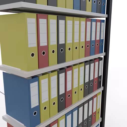 Figuur nr. 7 van het artikel aanbouwrek, kantoorrek, insteeksysteem MULTIplus85, 2300 x 1000 x 300 mm, 7 legborden, kruisschoor, zonder aanslaglijst, zwart/lichtgrijs uit de productgroep kantoorrekken van Schulte Lagertechnik.