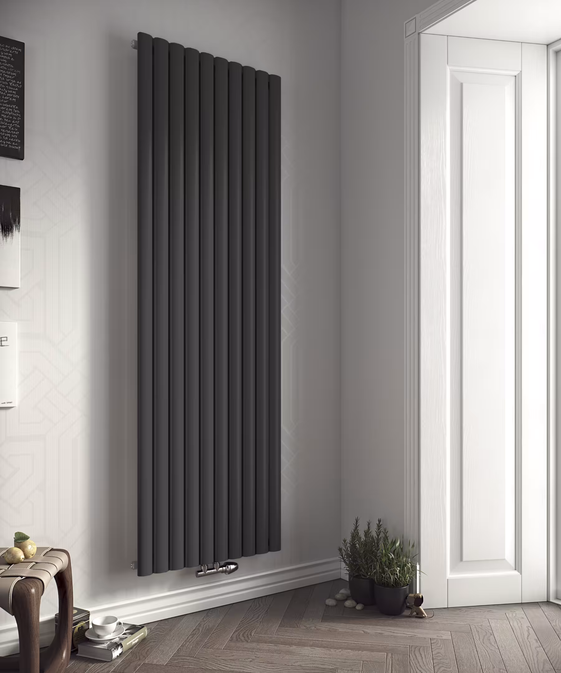 Ximax kamerradiator Fortuna middenaansluiting antraciet RAL 7016, kamerradiator, art.nr. 12739