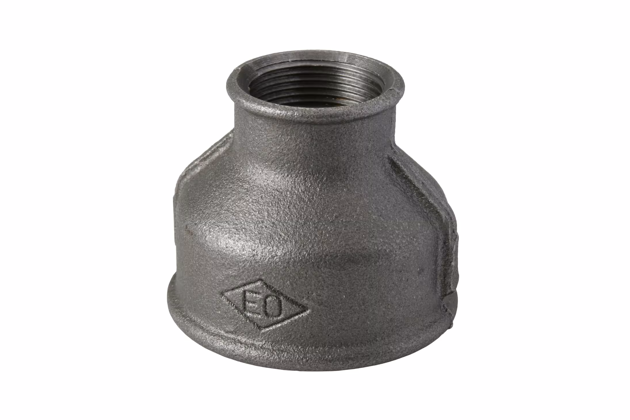 Atusa reduceerhuls nr.240 1 1/2" x 1" gemaakt van smeedbaar gietijzer, zwart van Atusa Atusa gietijzeren verloophuls nr. 240 (binnen/binnen), gietijzeren fittingen, art.nr. 24001075