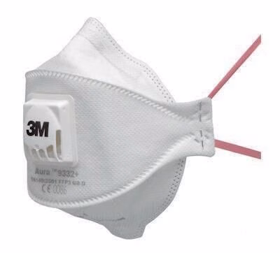 3M 9332+ FFP3/V NRD-ademhalingsmasker met uitademventiel, 10 stuks per doos. 3M 9332+ FFP3/V NRD-ademhalingsmasker met uitademventiel, 10 stuks per doos, uit de categorie ademhalingsmaskers en filters, artikelnummer 8002411913
