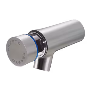 Presto Neo, 65 mm RVS wandkraan voor koud water 7s van Rada Presto Neo, 65 mm, 7s, wastafelarmatuur, art.nr. 2.1931.081