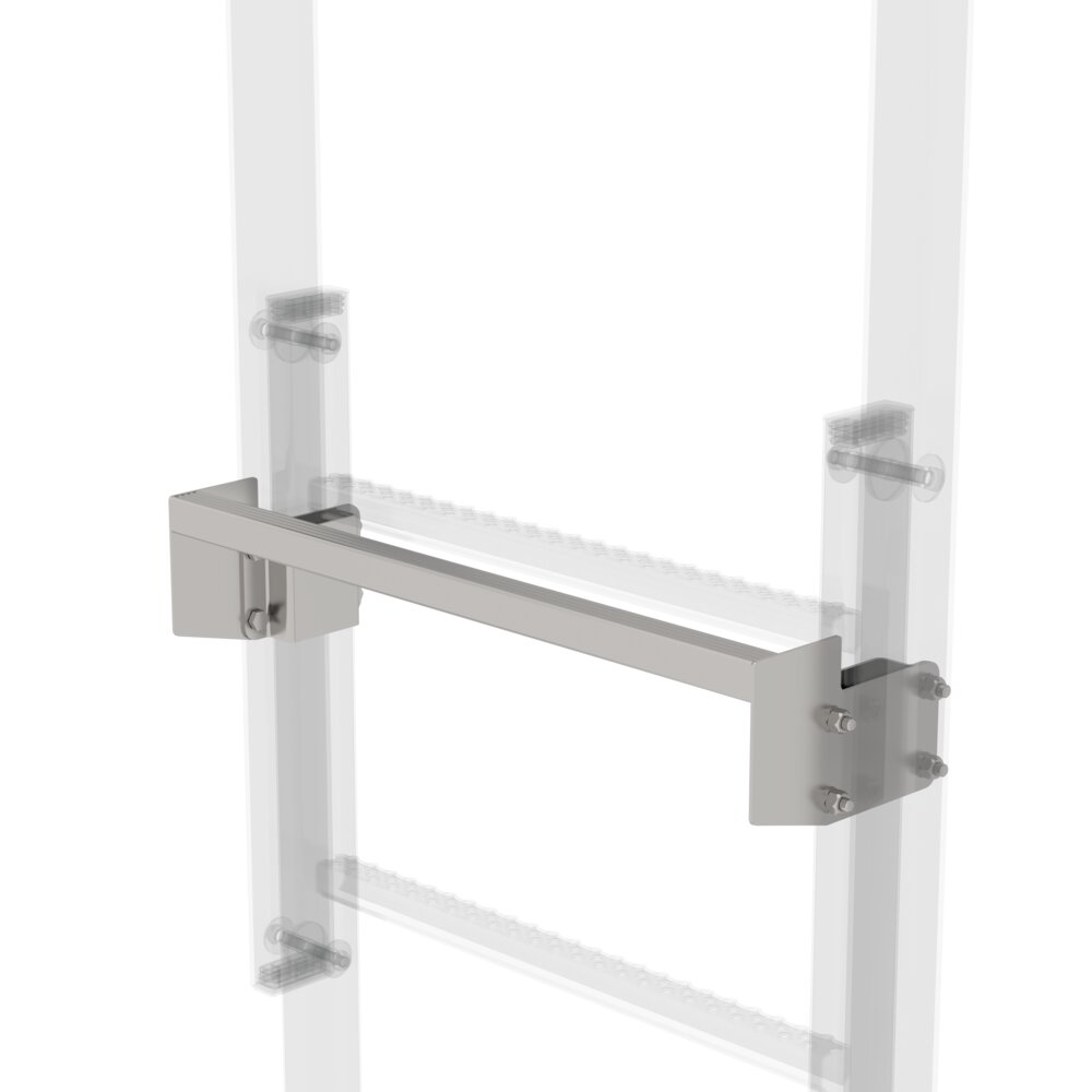 Munk roestvrijstalen uitstaptrede uit de categorie accessoires en reserveonderdelen voor hoogwerkers, artikelnummer 068966