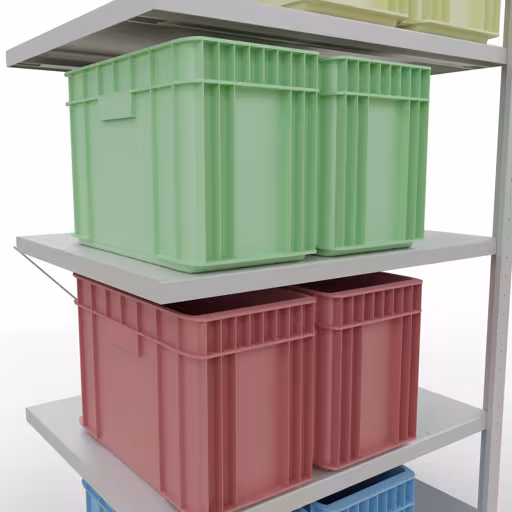 Productafbeelding nr. 11 van het artikel aanbouwplank, legbord, insteeksysteem MULTIplus250, 2000 x 1000 x 800 mm, 5 legborden, kruisschoor, RAL 7035 lichtgrijs uit het assortiment insteeksysteem van het merk Schulte Lagertechnik