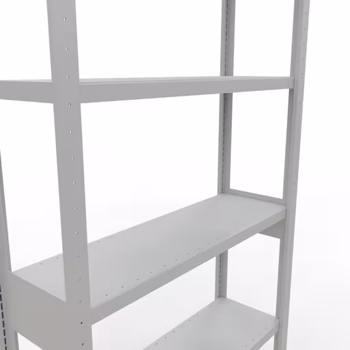 Productafbeelding nr. 14 van het artikel basisplank, legbord, insteeksysteem MULTIplus250, 2500 x 1000 x 300 mm (HxBxD), 6 legborden, lengtestangen, RAL 7035 lichtgrijs Figuur nr. 14 van het artikel basisplank, legbord, insteeksysteem MULTIplus250, 2500 x 1000 x 300 mm, 6 legborden, lengtestangen, RAL 7035 lichtgrijs uit de productgroep insteeksysteem van Schulte Lagertechnik.