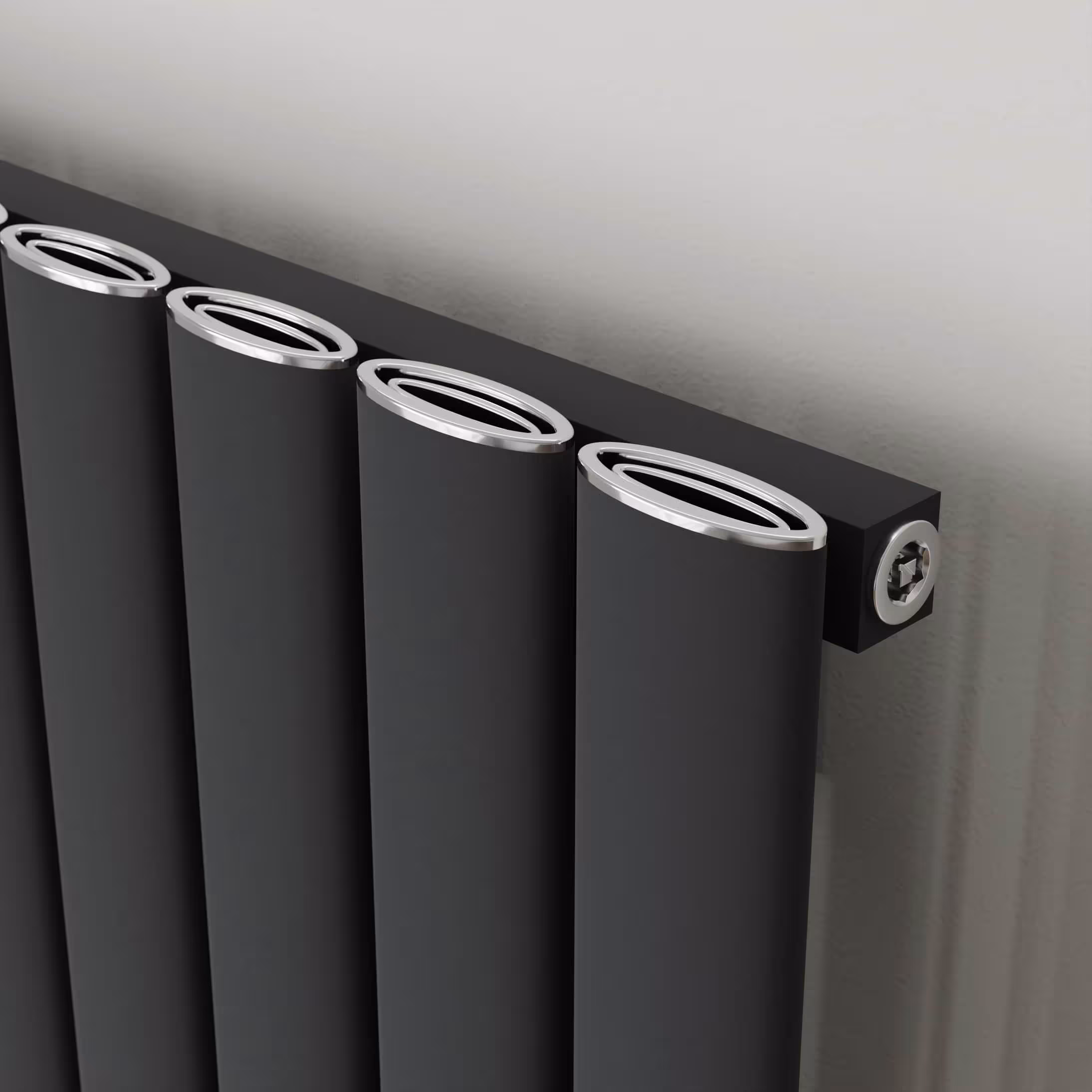 Aluminium radiator Novus middenaansluiting antraciet structuur van het merk Ximax uit de categorie aluminium radiator