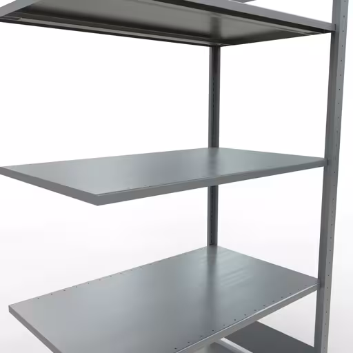 Aanbouwrekken, rekken, insteeksysteem MULTIplus150, 2000 x 1000 x 600 mm, 5 legborden, lengtestangen, verzinkt van Schulte Lagertechnik uit het assortiment insteeksysteem