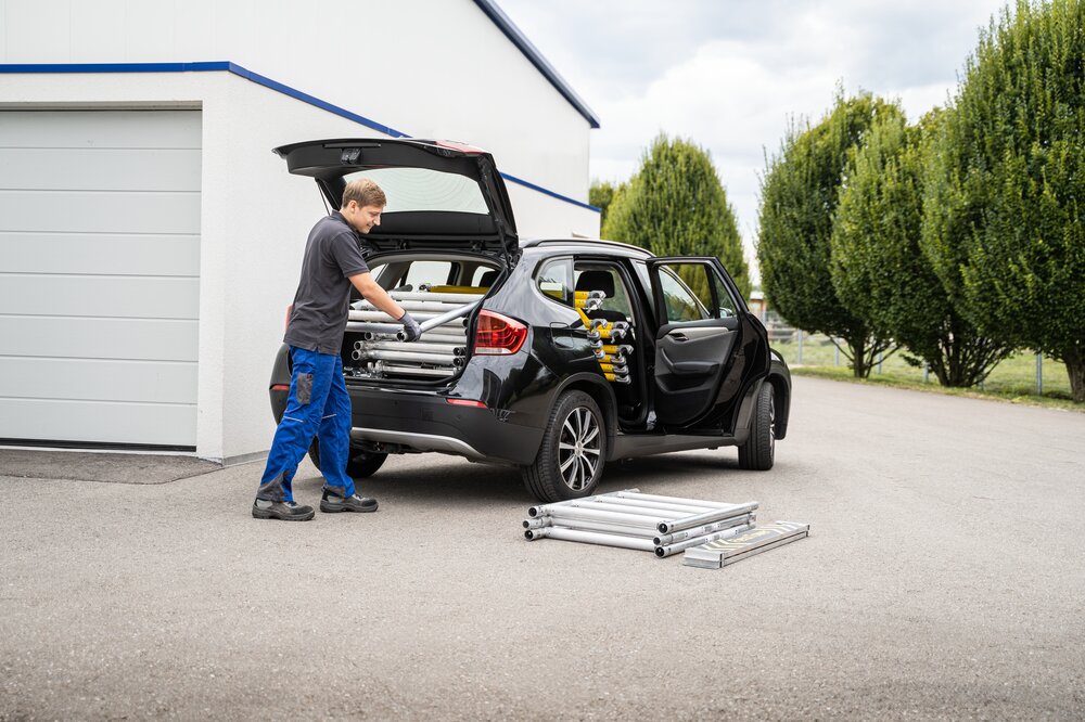 Milieubild 3814190 Munk FlexxTower SG met geavanceerde reling Platformhoogte 2,10 m