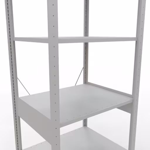 Productafbeelding nr. 11 van het artikel basisplank, legbord-insteeksysteem MULTIplus150, 2500 x 750 x 600 mm, 6 legborden, RAL 7035 lichtgrijs uit het insteeksysteem-assortiment van Schulte Lagertechnik